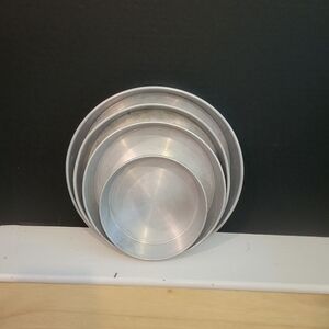 Vintage 4-Tier Aluminum Cake Pans Unbranded